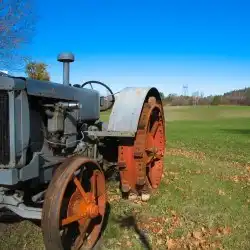 Tractor in a field