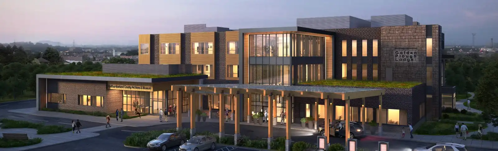 Digital rendering of new GPL building