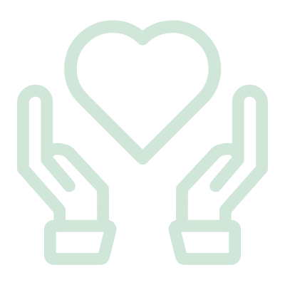 hands holding a heart