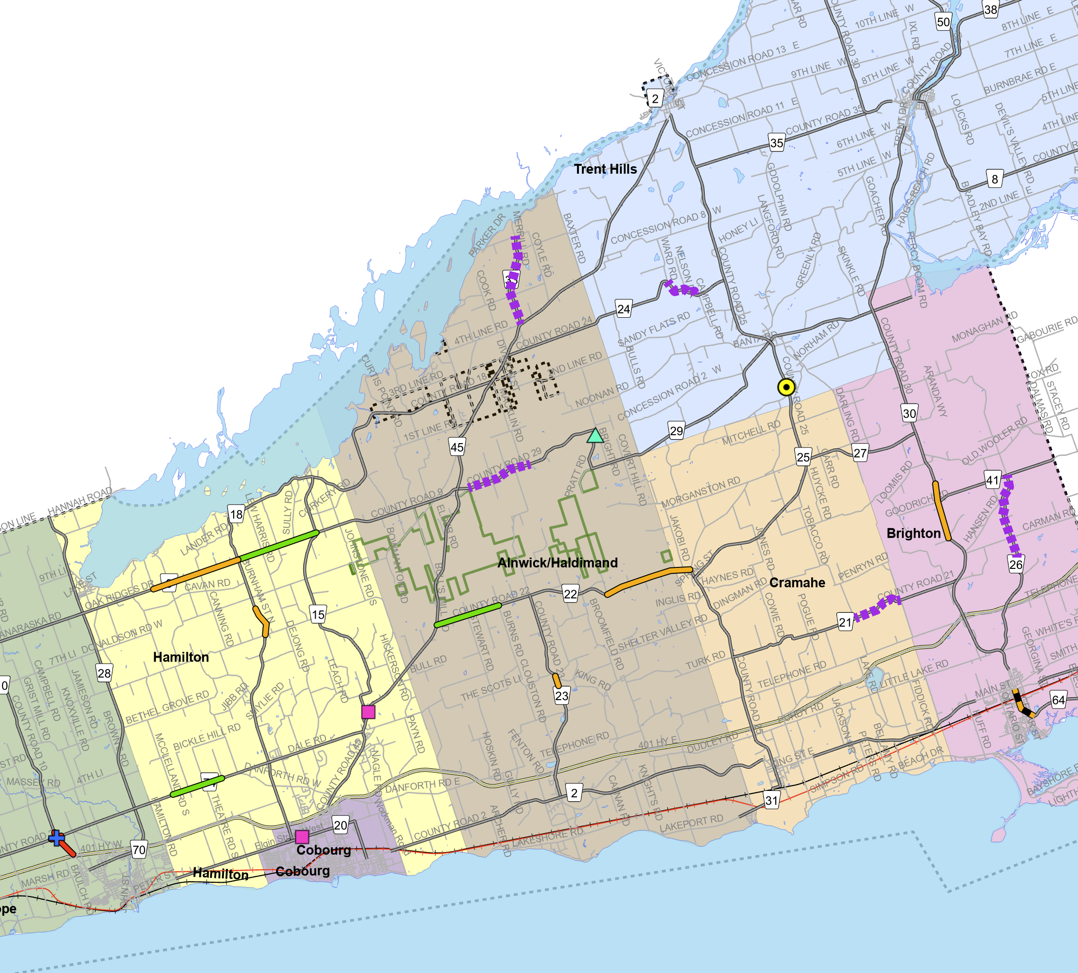 Screenshot of Interactive Construction Map