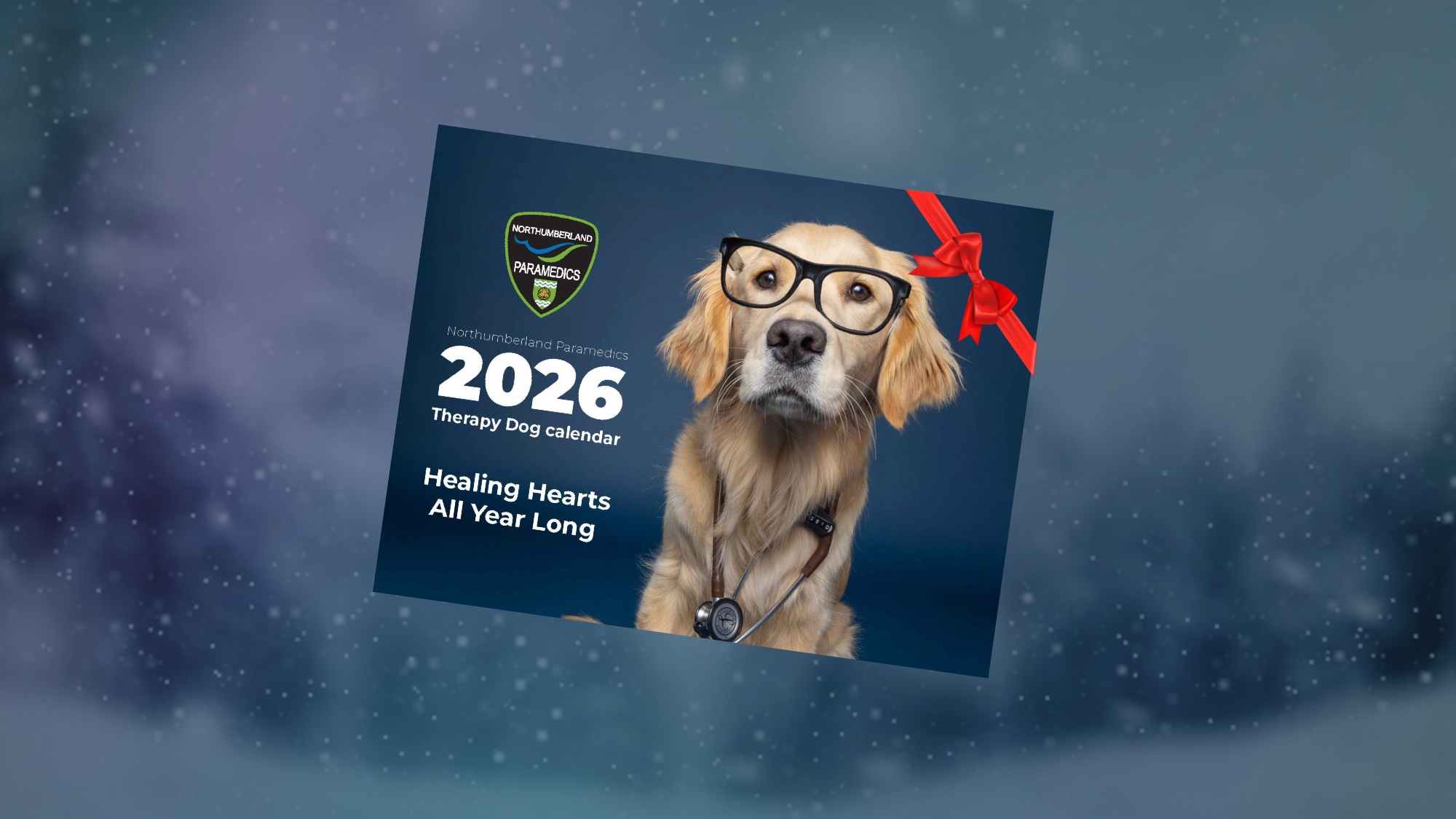 2026 Therapy Dog Calendar Cover page